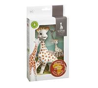 Sophie la Girafe - Cofre GCF Giraffe Conservation Foundation - Desde el Nacimiento Juguete + Llavero Caucho Natural - Apoyo a la Conservación de las Jirafas en África - Regalo Nacimiento Comprometido