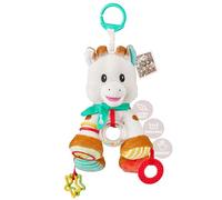 SOPHIE LA GIRAFE- Peluche de Actividades para bebés, Fácil de Manejar - Juego de Despertar para Bebé - Pelaje Suave y Flexible - Gancho para Enganchar al Cochecito