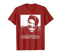 Sophie Scholl - Libre Pensador de la Paz y la Libertad Camiseta, Hombre, Arándano, S