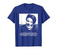 Sophie Scholl - Libre Pensador de la Paz y la Libertad Camiseta, Hombre, Azul Real, S