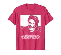 Sophie Scholl - Libre Pensador de la Paz y la Libertad Camiseta, Hombre, Rojo Jaspeado, L