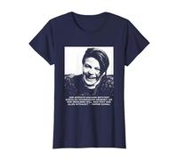 Sophie Scholl - Libre Pensador de la Paz y la Libertad Camiseta, Mujer, Azul Marino, S