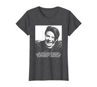 Sophie Scholl - Libre Pensador de la Paz y la Libertad Camiseta, Mujer, Jaspeado Oscuro, M