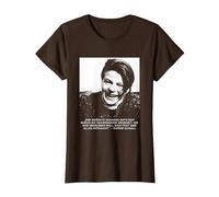 Sophie Scholl - Libre Pensador de la Paz y la Libertad Camiseta, Mujer, Marrón, 3XL