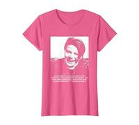 Sophie Scholl - Libre Pensador de la Paz y la Libertad Camiseta, Mujer, Rosa Jaspeado, 3XL