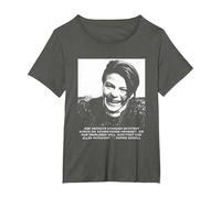 Sophie Scholl - Libre Pensador de la Paz y la Libertad Camiseta, Mujer Tallas Grandes, Asfalto, 6XL Grande