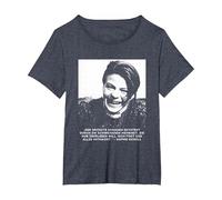 Sophie Scholl - Libre Pensador de la Paz y la Libertad Camiseta, Mujer Tallas Grandes, Azul Jaspeado, 5XL Grande
