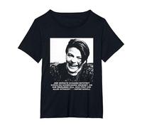 Sophie Scholl - Libre Pensador de la Paz y la Libertad Camiseta, Mujer Tallas Grandes, Negro, 5XL Grande