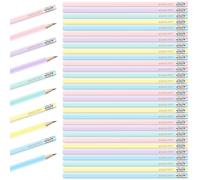 Sophisticate 30pcs HB Lápices de Grafito Antideslizantes,Lápices de Motivación con Borrador,Grafito Multicolores para Dibujar Escribir,para Exámenes, Escuela, Oficina, Dibujo y Bosquejos