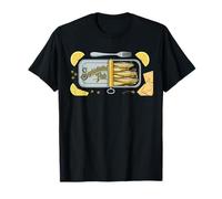 Sophisticated Fish Funny Sardine Top Hat Tinned Fish Camiseta