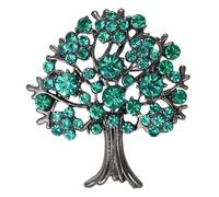 Sophisticated Trees of Life - Pin de solapa elegante con diseño de árboles de la vida, broche seguro para mujer, suéter, abrigo, insignias, accesorio para armario femenino, Medio, como se describe