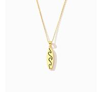 SOPIFY Collar de tabla de surf con ondas, para aprender a surfear, artículos de regalo para mujer, hecho a mano, joyería de tabla de surf, Acero inoxidable, No es una piedra preciosa