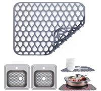 SopimusZ Alfombrilla de silicona para fregadero de cocina, 1 unidad, plegable, resistente al calor, antideslizante, protector de fregadero de cocina, accesorio de rejilla para fregadero de acero