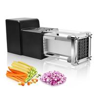 Sopito Cortador de Patatas Electrico, Profesional Cortador de Patatas Fritas Acero Inoxidable con Hoja de 12 mm