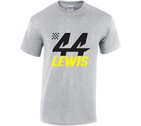 Sopla KPE Lewis Hamilton 44 Formula 1 Motor Racing T-Shirt Grey M