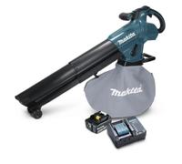 Makita DUB187T001 Soplador/aspirador de hojas 18 Volt 5.0Ah Li-Ion