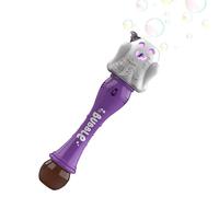 Soplador automático de jabón - JackOLantern Luminoso Shooter de espuma, generador de pilas AA, recipientes de llenado de líquidos | Patio trasero Piscinas Tiempo de juego para niños pequeños