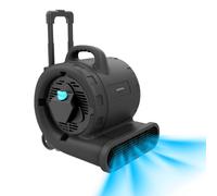 Soplador Blow BlowIndustry 6000 FlowFloor 600W 3 Velocidades 2700 m³/h Ruedas y Mango Retráctil