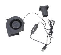 Soplador centrífugo alimentado por USB de 3 velocidades ajustable para cocinar al aire libre, camping, arranque y dispositivo electrónico, ventilador centrífugo de cocina al aire libre