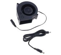 Soplador centrífugo de 12 V 7000 RPM con doble rodamiento para barbacoas, metalurgia y sistemas de ventilación al aire libre, ventilador de alta velocidad para refrigeración electrónica, parrilla de