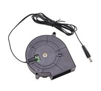 Soplador centrífugo de alta velocidad de 12 V 7000 RPM con doble rodamiento de bolas, adecuado para parrillas al aire libre, impresora, fundición de metal, doble rodamiento de bolas, turbo, soplador