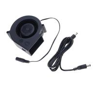 Soplador centrífugo de alta velocidad de 12 V 7000 RPM con doble rodamiento de bolas, adecuado para parrillas al aire libre, impresora, fundición de metal, doble rodamiento de bolas, turbo, soplador