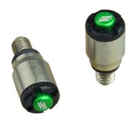 SCAR Purgadores de Horquilla Compatible con KAWASAKI KX KXF KLX 80 85 125 250 450 - Verde