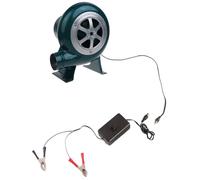 Soplador de aire de velocidad ajustable de 30 W/40 W/60 W/80 W/100 W CC 12 V, herramienta de barbacoa, ventilador de camping, barbacoa, cocina, aire al aire libre