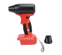 Soplador de aire en seco de 18 V, potencia alta, motor sin escobillas de 130 000 rpm, soplador de aire portátil; soplador eléctrico de aire comprimido con 4 velocidades y boquilla (Roja)