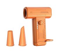 Soplador de Aire inalámbrico, Ventilador de Mano, Limpiador de Polvo, 1 ud | Motor 130k RPM, control variable, LED, batería grande, compacto, silencioso; polvo, nieve, PC, inflado, fuego(Yellow)