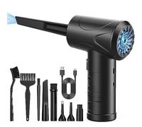 Soplador de Aire para pc, 3 Velocidades 91000 U/min Compressed Air Duster, USB Recargable Plumero Electrico Con batería de 6000mAh, Soplador Aire Comprimido para Laptop, Teclado, Coche
