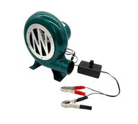 Soplador de aire portátil de 12 V 120 W para exteriores con función de ajuste de velocidad, adecuado para barbacoa, cocina, fogata, aumento del calor, soplador de cocina al aire libre con velocidad