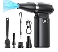 Soplador de Aire Potente Eléctrico Inalámbrico: 60 MPH de Alta Velocidad del Viento, mini Soplador de Aire para Electrónica, Ordenador Portátil, Limpieza de Teclado, Polvo Potente para Coche