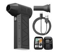 Soplador de Aire - Ventilador Turbo Ajustable para Eliminar Polvo | Máquina Secadora Portátil de Mano con 3 Velocidades para Electrónicos Ordenador Teclado | Accesorios de Limpieza para Bicicletas, Te