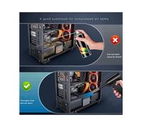 Soplador de Aire y Aspiradora 2 en 1, Soplador de Plumero Inalámbrico, Potente Succión Portátil para Aspiradora de Computadora de Coche