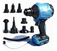 Soplador de alta velocidad, 447 MPH, sin escobillas, compatible con batería Makita de 14,4 V/18 V, para garaje, taller, limpieza del hogar, solo herramientas, sin batería