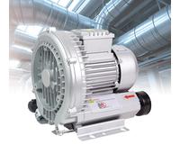 Soplador de anillo Vortex monofásico/trifásico de 180 W/220 V, bomba de vacío industrial de canal lateral para ventilación y eliminación de polvo en fábricas, soluciones de flujo de aire eficientes.
