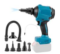 Soplador de batería compatible con Makita 18 V, inalámbrico, soplador de aire, portátil, 1000 W, 0-40000 rpm, para limpieza de PC, teclado y coche (sin batería) (azul)