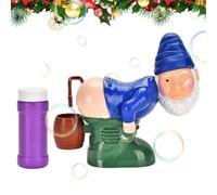 Soplador de burbujas bomba | Creador de burbujas de gnomos traviesos con luces y música | Juguete portátil para playa interior exterior fiesta reunión boda | Para Picnic habitación fiesta al aire
