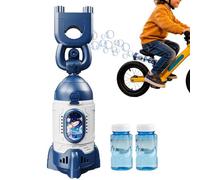 Soplador De Burbujas Montado En Bicicleta | Con Luz LED En Forma De Juego De Verano,Máquinas De Burbujas Automáticas Recargables Con Control Remoto,Para Niños Giros Nocturnos En Bicicleta Y Moto