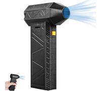 Soplador de Chorro Seco, Mini Soplador de Chorro Portátil de 130000 RPM, Turbo Jet X de Mano con Tres Velocidades de Viento, Batería de 8000 MAh, Secador de Coche para Secado de