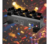 Soplador de confeti vivo, cañón de confeti eléctrico de cuatro cabezas con control remoto, adecuado para bodas, discotecas, espectáculos, clubes y escenarios de fiestas.