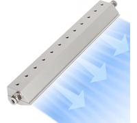 Soplador de cuchillas de aire industrial - Hoja de aire de aleación de aluminio con interfaz de rosca de 1/4 pulgadas, longitud 150-600 mm, ideal para un excelente efecto de cortina de aire con