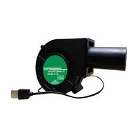 Soplador de flujo de aire fuerte de 4000 rpm, USB, 5 V, equipo de camping, proyectos de metalurgia, control de llama, ventilador de aire