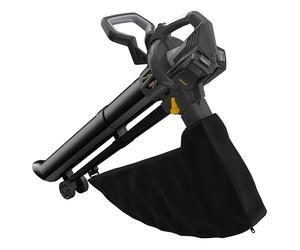 Soplador de hojas de batería AV20 (20 V, 2 baterías, 4 Ah, Velocidad de soplado: 55 m/s, Potencia de soplado: 9,6 m³/min)