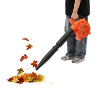 Soplador de hojas de gasolina de 25,4 cc, soplador de gasolina de mano con tubo de 27 pulgadas, motor de 0,75 kW, 7500 rpm, herramienta de limpieza de jardín de alta velocidad de 250 pies/s