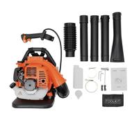 Soplador de hojas de gasolina de 47,2 cc, 2 tiempos, 7000 rpm, soplador de hojas de jardín, con capacidad de depósito de combustible de 1,2 l, soplador de hojas para eliminar hojas acumuladas de nieve