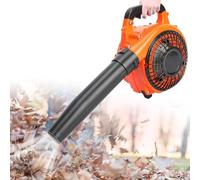 Soplador de hojas de gasolina portátil de 2 tiempos, limpiador eléctrico inalámbrico con caja de aceite de 0,6 L, volumen de aire de 9,8 cbm/min, velocidad de 7500 r/min para hojas, polvo, nieve