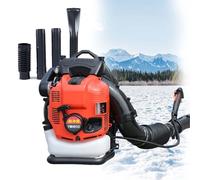 Soplador de hojas de mochila a gas, soplador de nieve y hojas de alta eficiencia, no requiere mezcla de combustible, bajo mantenimiento con alto volumen de aire para limpieza al aire libre