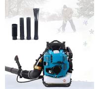 Soplador de hojas de mochila de gas, grado comercial de 100 cc, tanque de combustible de 2.0 L, velocidad turbo de 10000 rpm, no requiere mezcla de combustible para uso residencial al aire libre